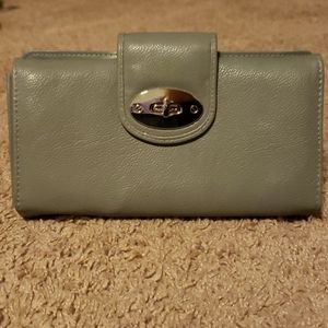 Buxton Large wallet with pockets grey